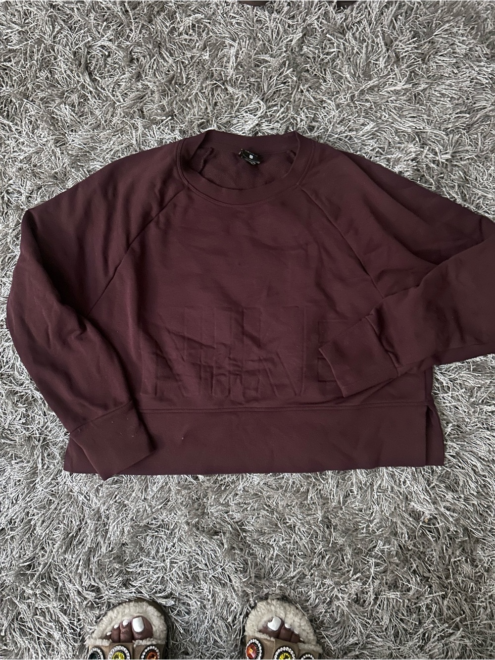 Nike Men's Crewneck Sweatshirt - Burgundy